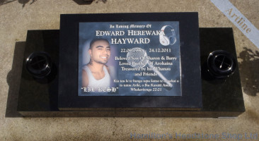 Ceramic Photo Memorial Headstone Desk