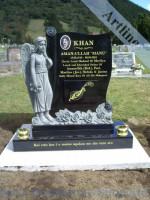 Angel Wave Headstone